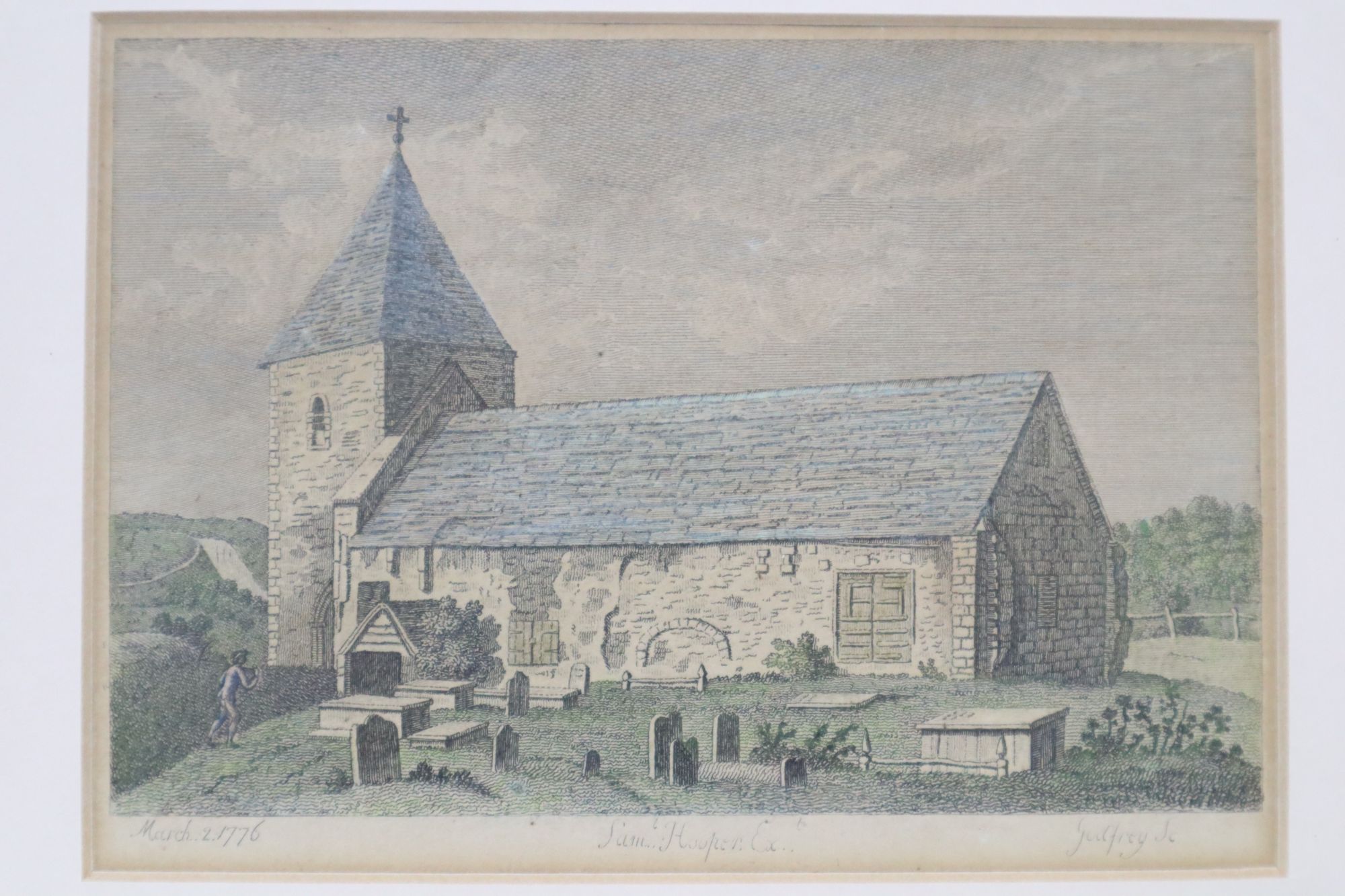 A group of seven assorted 19th century engravings, Views in and around Lewes including Russian prisoners, Lewes, Sussex, 15 x 20cm
